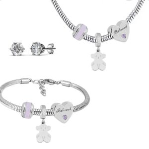 Conjunto Beloved de oso y corazón